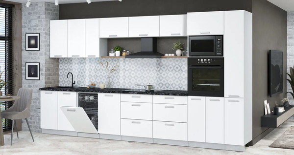 Кухонный гарнитур Интерлиния Мила Лайт 3.8-ПМ3