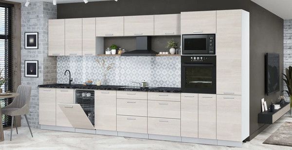 Кухонный гарнитур Интерлиния Мила Лайт 3.9-ПМ3 