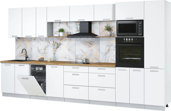 Кухонный гарнитур Интерлиния Мила Лайт 3.9-ПМ3 - фото