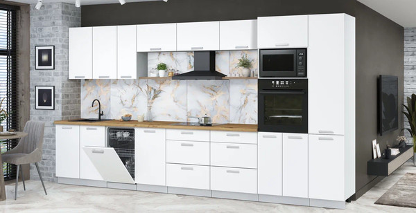 Кухонный гарнитур Интерлиния Мила Лайт 3.9-ПМ3