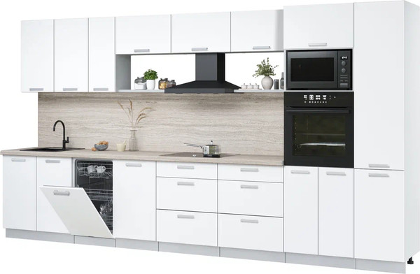 Кухонный гарнитур Интерлиния Мила Лайт 3.9-ПМ3 - фото