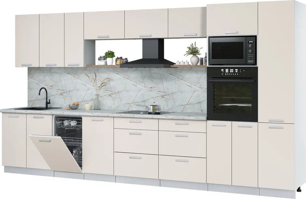 Кухонный гарнитур Интерлиния Мила Лайт 3.9-ПМ3 - фото