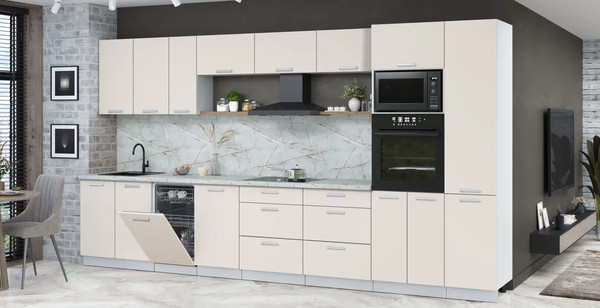 Кухонный гарнитур Интерлиния Мила Лайт 3.9-ПМ3