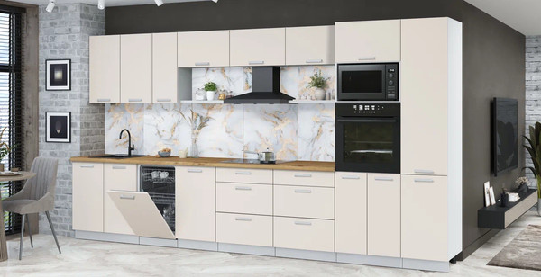 Кухонный гарнитур Интерлиния Мила Лайт 3.9-ПМ3