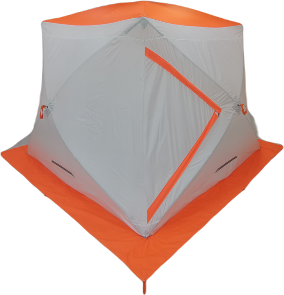 Палатка Пингвин Shelters MrFisher 230 ST Трехслойная (белый/оранжевый, в чехле)
