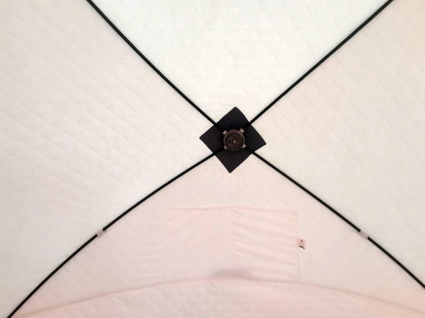 Палатка Пингвин Shelters MrFisher 230 ST Трехслойная (белый/оранжевый, в чехле)