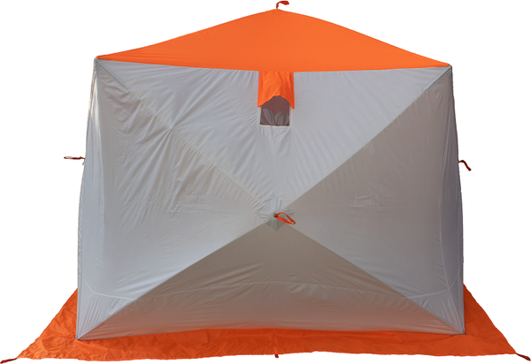 Палатка Пингвин Shelters MrFisher Лонг 290 (белый/оранжевый)