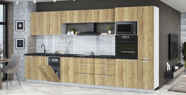 Кухонный гарнитур Интерлиния Мила Лайт 3.9-ПМ3