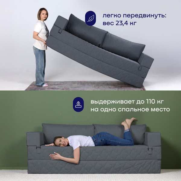 Бескаркасный диван buyson BuyDream Plus Тк. Laguna 997 200x142