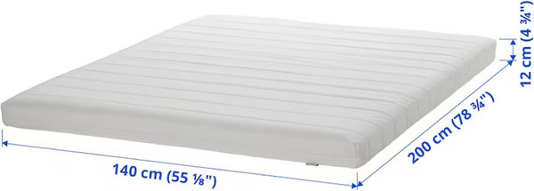 Матрас Ikea Асванг 140x200