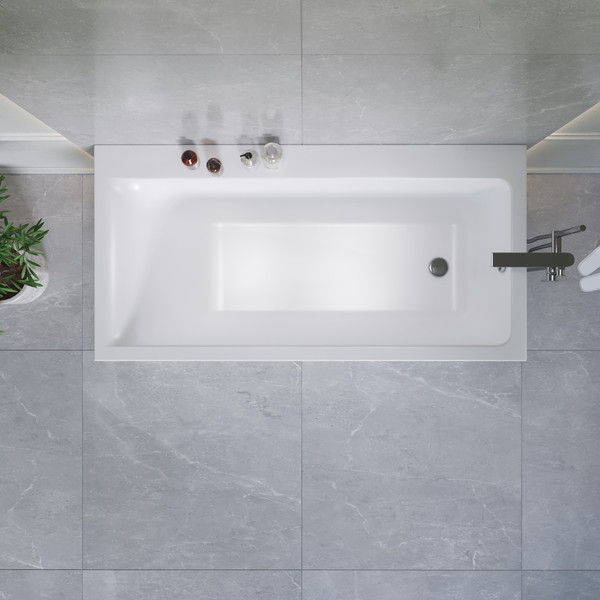 Ванна акриловая Lauter Seraphina 170x80 / 2112170R (с каркасом и сифоном 21Y32002 белый)