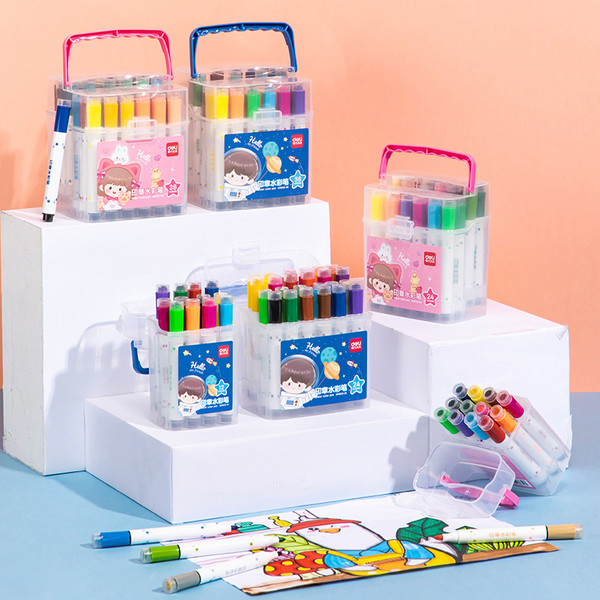 Фломастеры Deli HM65324BLUE