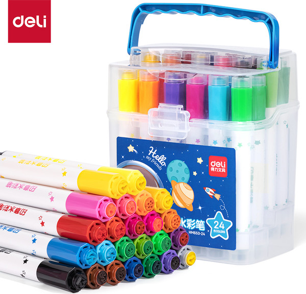 Фломастеры Deli HM65324BLUE