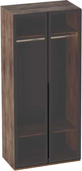 Шкаф с витриной Мебельград Браун с подсветкой 102x53.5x226.5 - фото