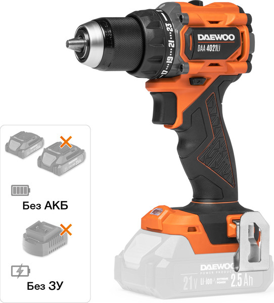Аккумуляторная дрель-шуруповерт Daewoo Power DAA 4021Li