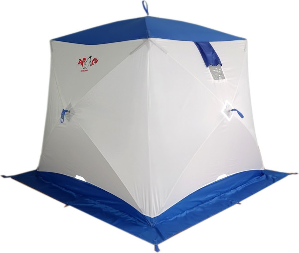 Палатка Пингвин Shelters Призма Композит 1-слойная 185x185 (белый/синий)