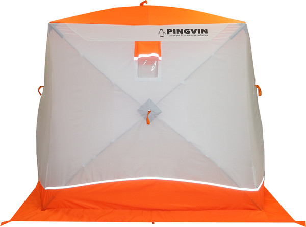 Палатка Пингвин Shelters Призма Brand New 200x185 Композит (белый/оранжевый)