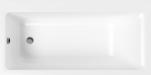 Ванна акриловая Lauter Seraphina 170x80 / 2112170L (с каркасом, лицевым экраном и сифоном 21Y11030 хром)