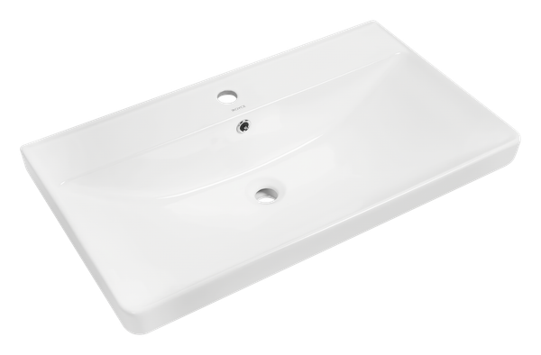 Тумба с умывальником Brevita Cascade 80 / CAS-09080-011Я+RCW-141880WH