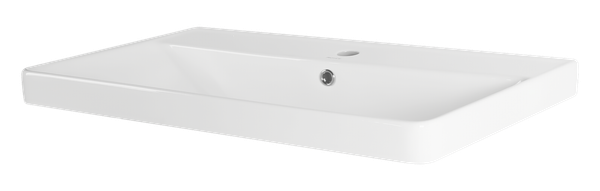 Тумба с умывальником Brevita Cascade 80 / CAS-09080-011Я+RCW-141880WH