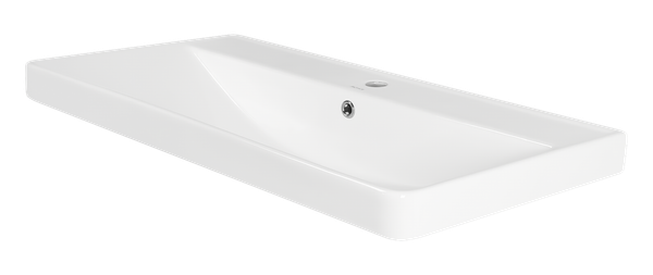 Тумба с умывальником Brevita Cascade 90 / CAS-09090-011Я+RCW-141890WH