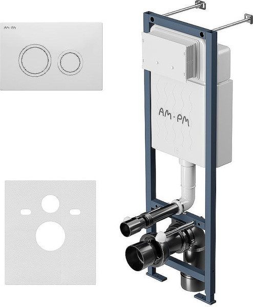 Унитаз подвесной с инсталляцией AM.PM ErgoFit Sense FlashClean IS110101.741701