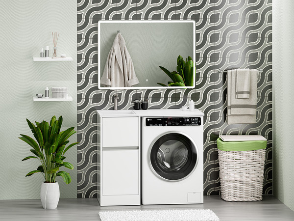 Тумба с умывальником Misty Ингрид 40 / П-Инг01040-012Я+5212100 - фото