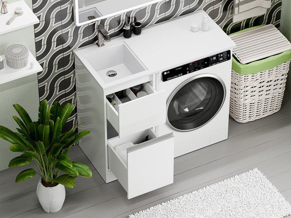 Тумба с умывальником Misty Ингрид 40 / П-Инг01040-012Я+5212100