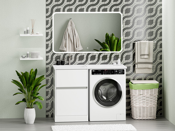 Тумба с умывальником Misty Ингрид 60 / П-Инг01060-012Я+5216120 - фото