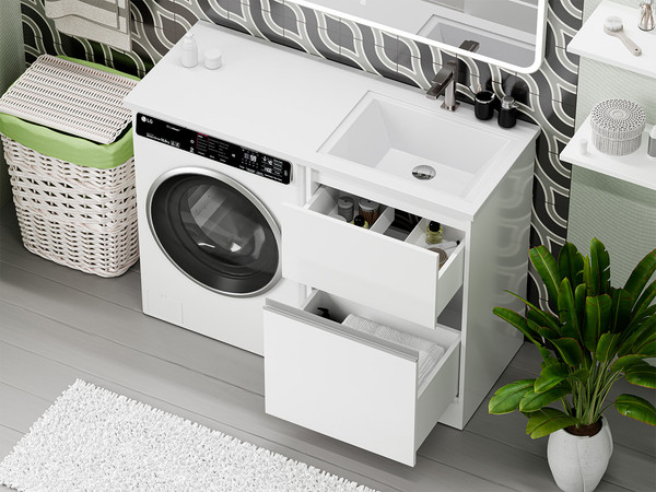 Тумба с умывальником Misty Ингрид 60 / П-Инг01060-012Я+5219130