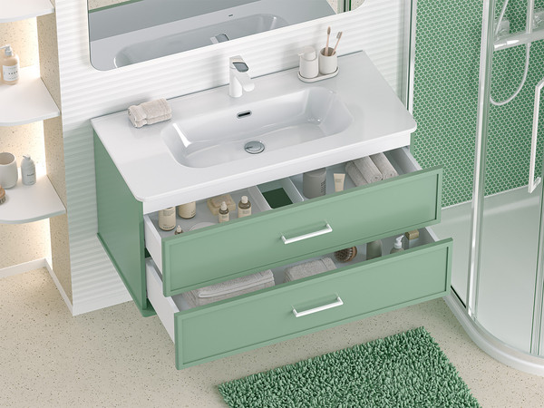 Тумба под умывальник Brevita Verde 80 / Ver-09080-0102Я