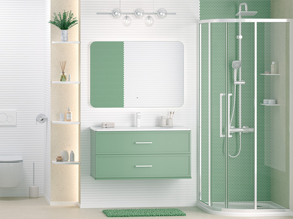 Тумба под умывальник Brevita Verde 100 / Ver-09100-0102Я - фото