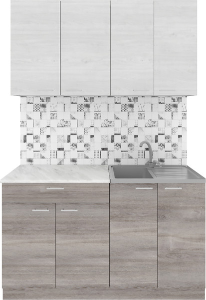 Кухонный гарнитур Агута Альфа 1.4 без столешницы - фото