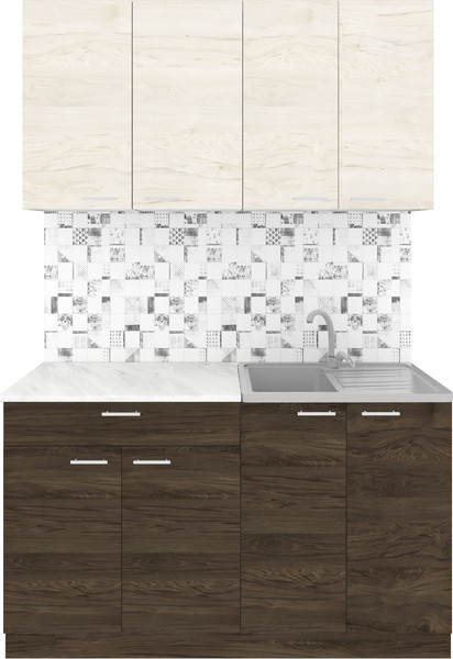 Кухонный гарнитур Агута Альфа 1.4 без столешницы - фото