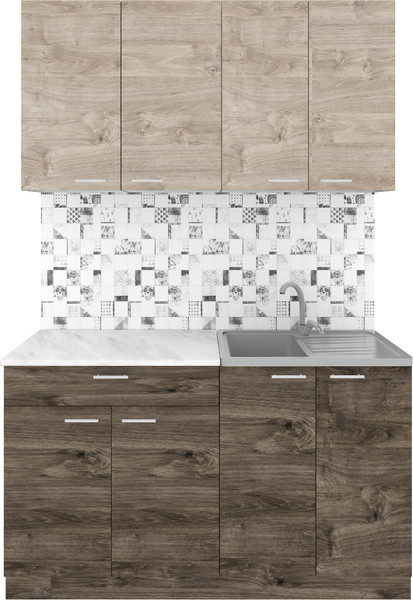 Кухонный гарнитур Агута Альфа 1.4 без столешницы - фото