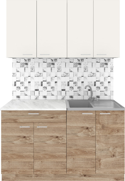 Кухонный гарнитур Агута Альфа 1.4 без столешницы - фото