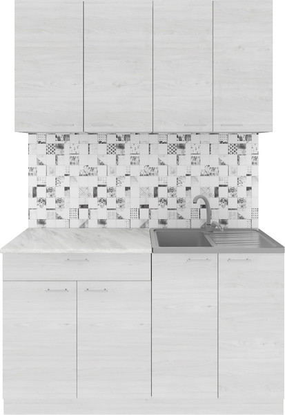 Кухонный гарнитур Агута Альфа 1.4 без столешницы - фото