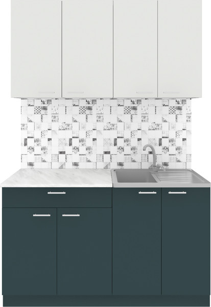 Кухонный гарнитур Агута Альфа 1.4 без столешницы - фото