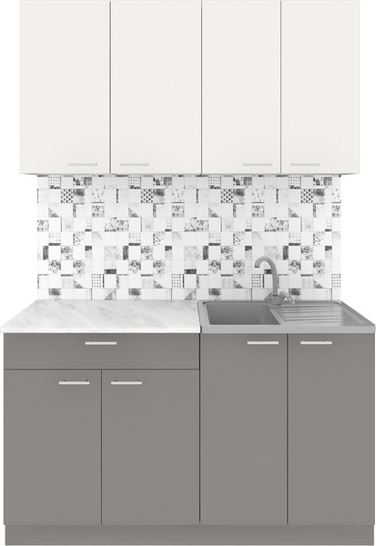 Кухонный гарнитур Агута Альфа 1.4 без столешницы - фото