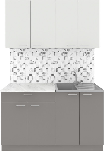 Кухонный гарнитур Агута Альфа 1.4 без столешницы - фото