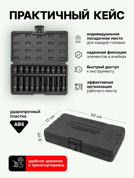 Набор головок слесарных Forsage F-4201-BV30