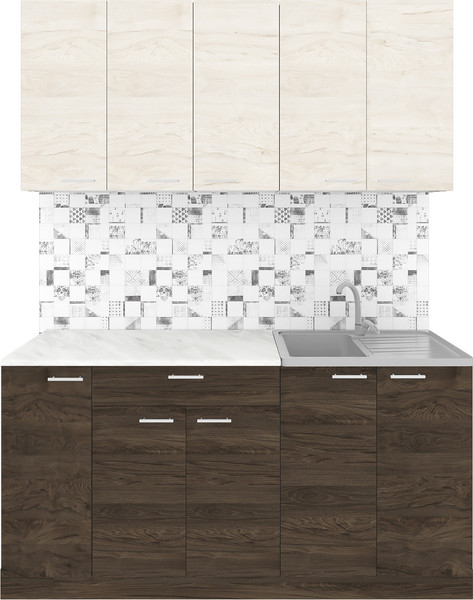 Кухонный гарнитур Агута Альфа 1.5 без столешницы - фото