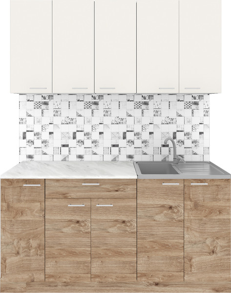 Кухонный гарнитур Агута Альфа 1.5 без столешницы - фото