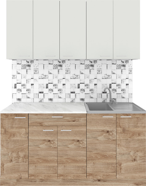 Кухонный гарнитур Агута Альфа 1.5 без столешницы - фото