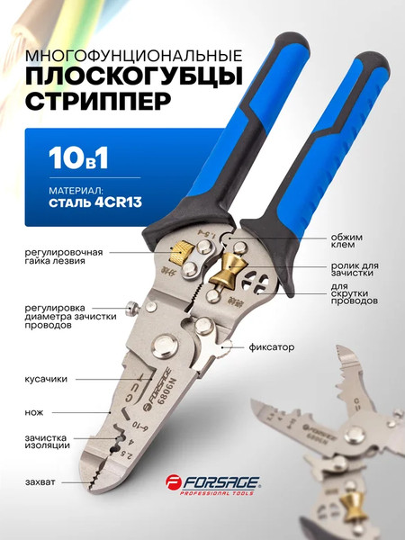 Плоскогубцы Forsage F-6806N