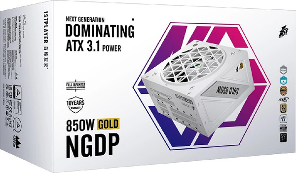 Блок питания для компьютера 1stPlayer 850W NGDP Gold (HA-850BA4-WH)
