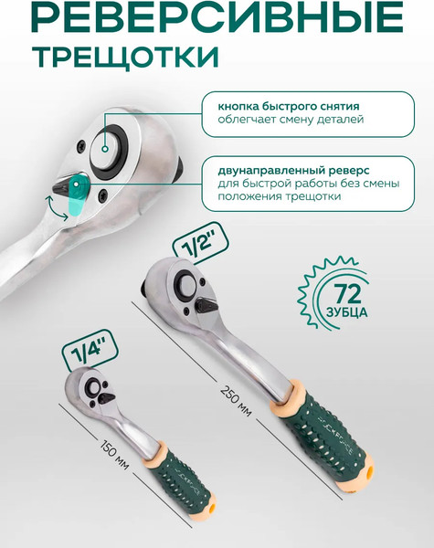 Универсальный набор инструментов RockForce RF LIGHT-41151-5