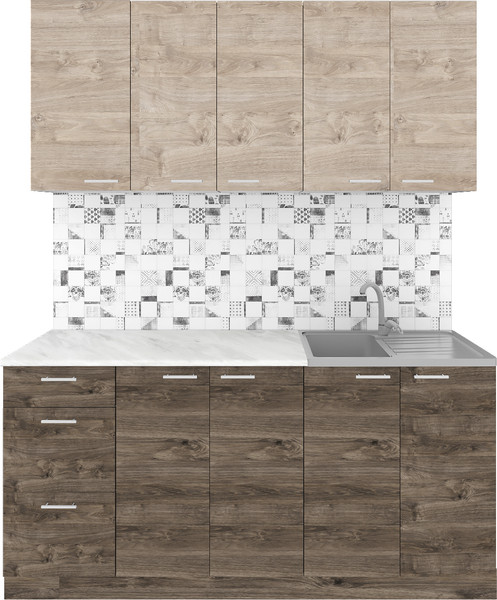 Кухонный гарнитур Агута Альфа 1.6/60 без столешницы - фото