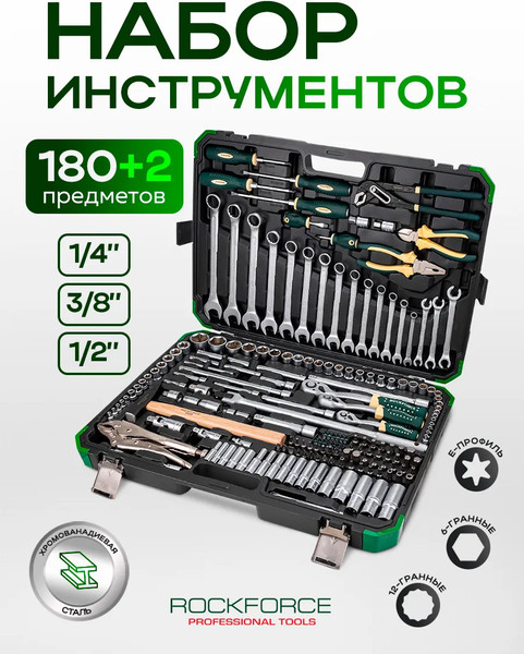 Универсальный набор инструментов RockForce RF-41802+2