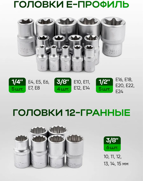 Универсальный набор инструментов RockForce RF-41802+2